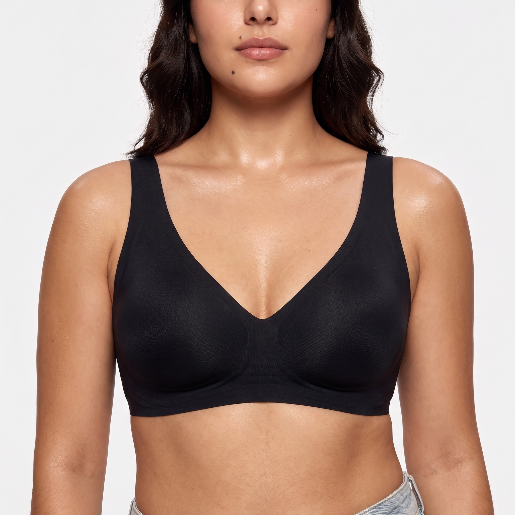 Deep V Jelly Bra No Underwire