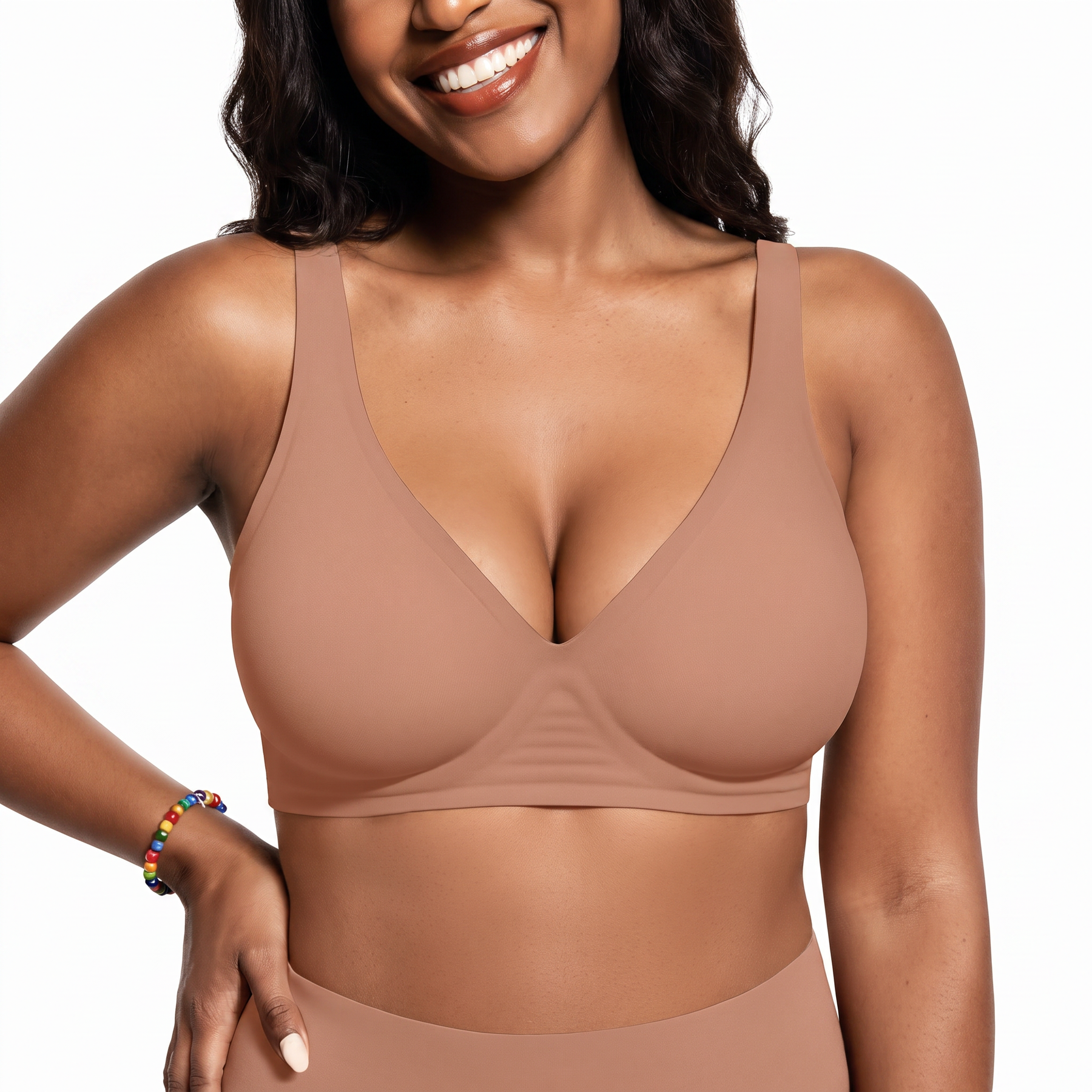 Deep V Jelly Bra No Underwire