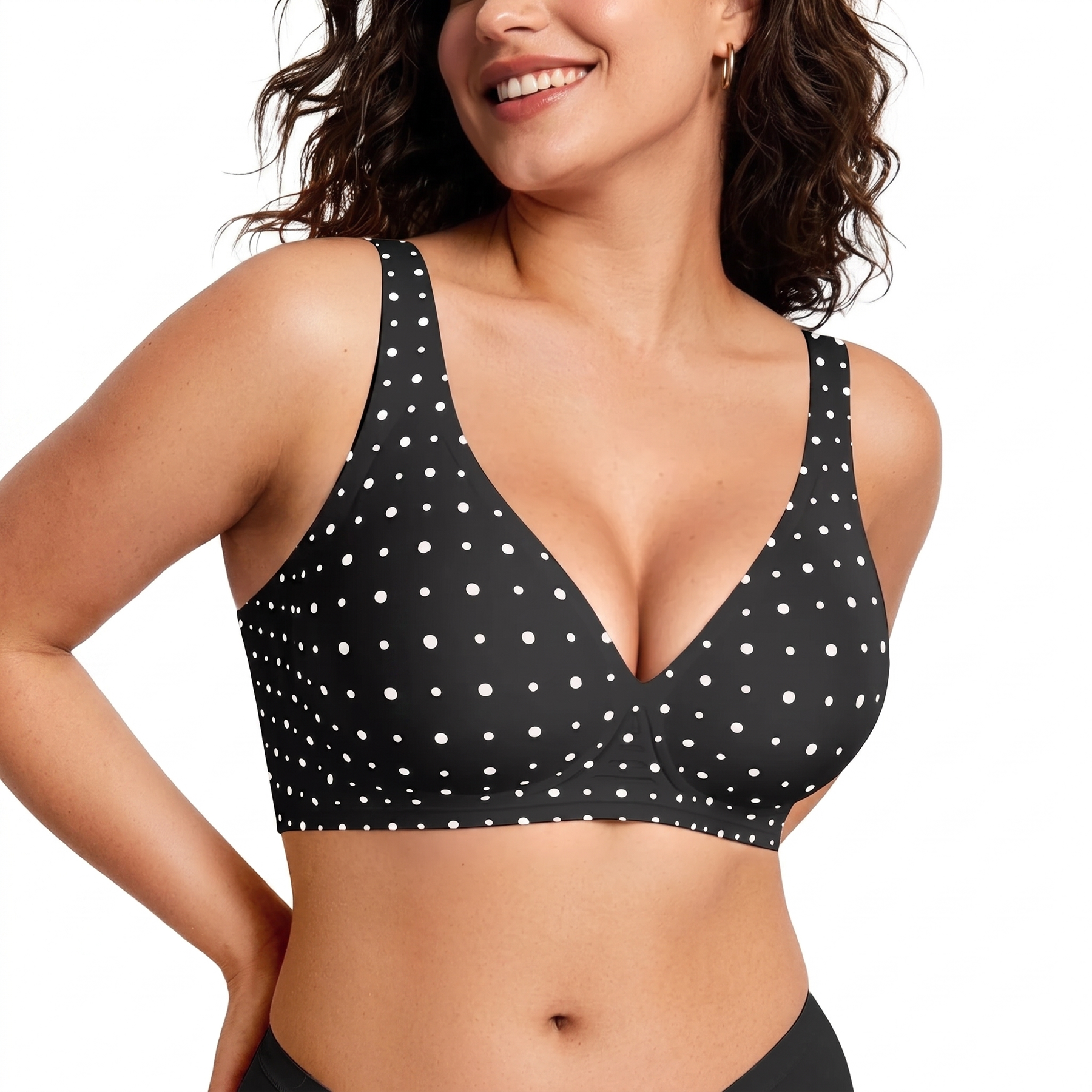 Deep V Jelly Bra No Underwire