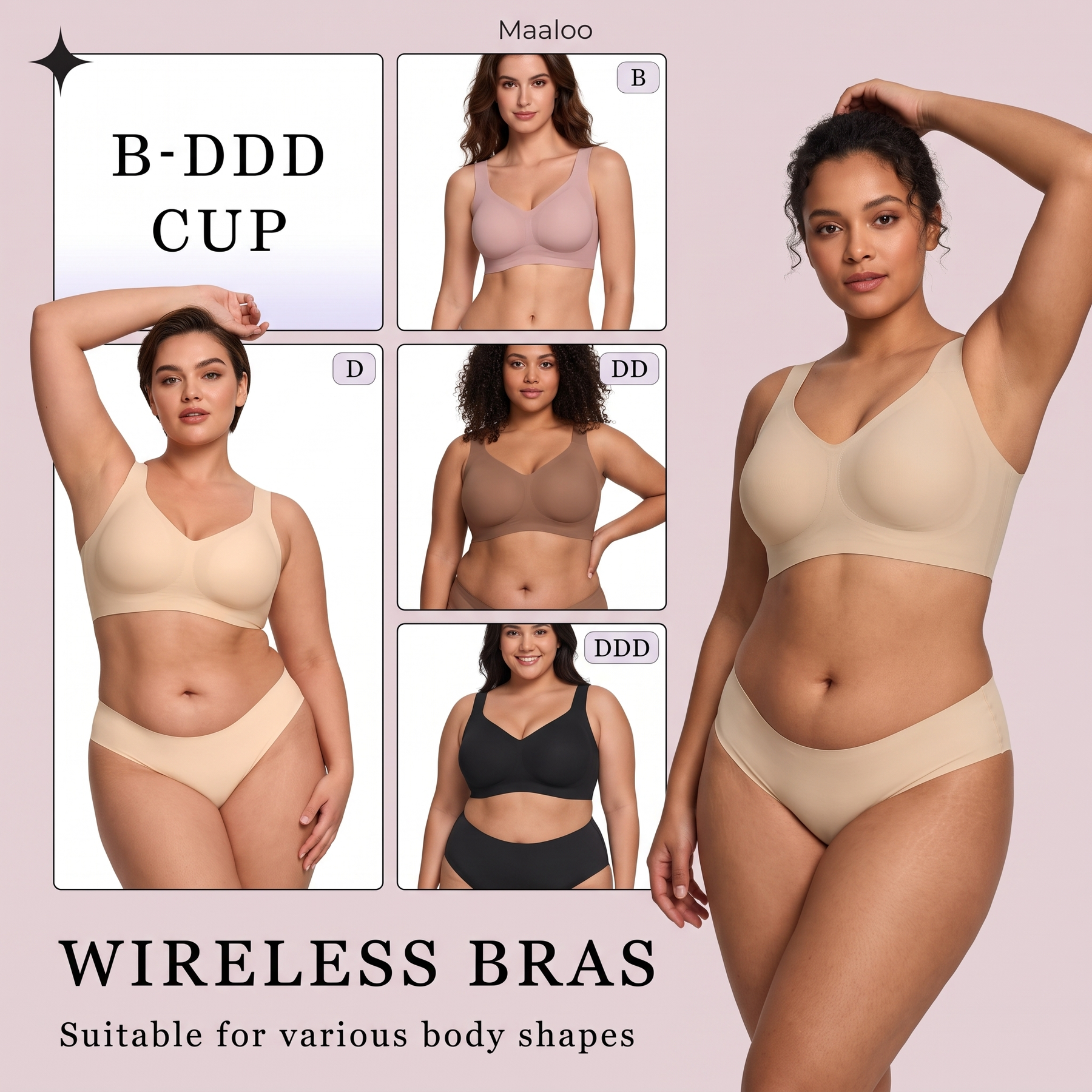 Jelly Bra Plus Size Supportive Seamless Bras